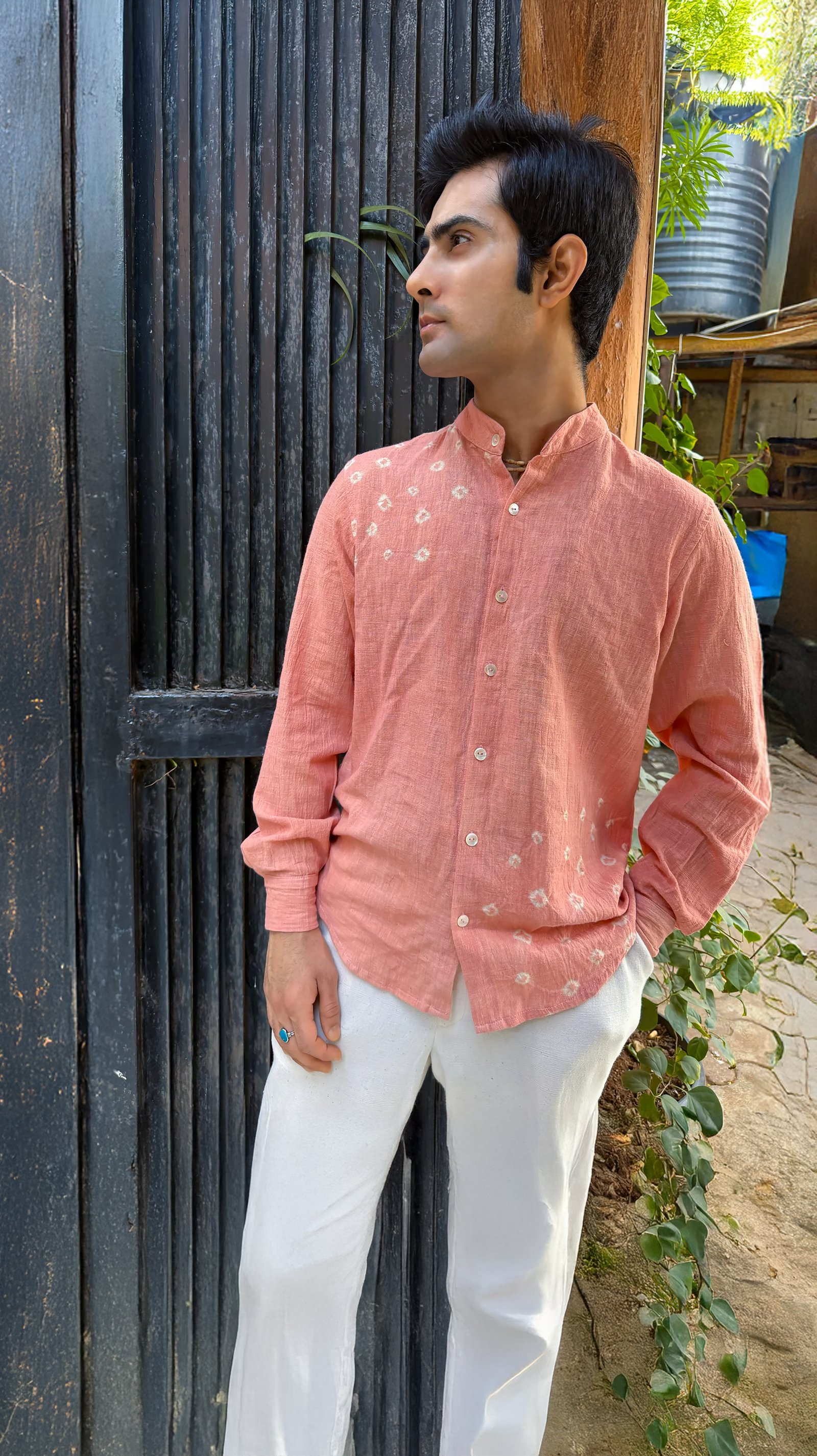 GULABI SHIBORI SHIRT